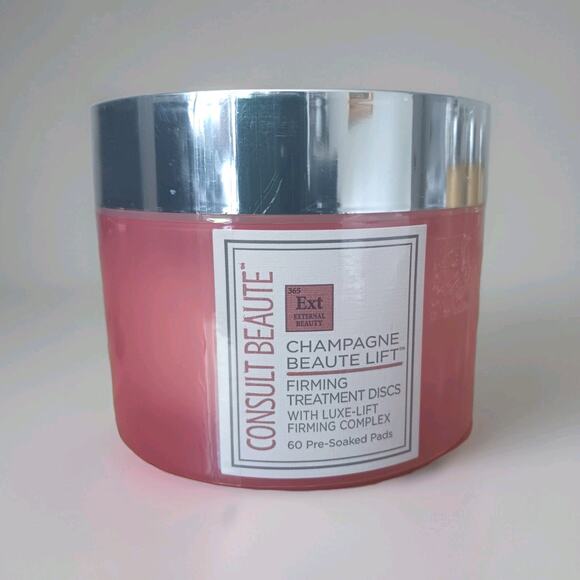 Consult Beaute Champagne Beauty Lift Firming Treatment Discs 60 Count New Sealed - Picture 1 of 3